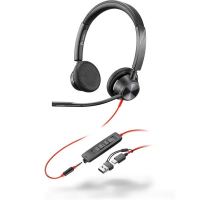 Náhlavná súprava Poly Blackwire 3325 MS USB-C/A + 3,5 mm jack