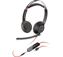 Náhlavná súprava Poly Blackwire 5220 USB-C/A + 3,5 mm jack