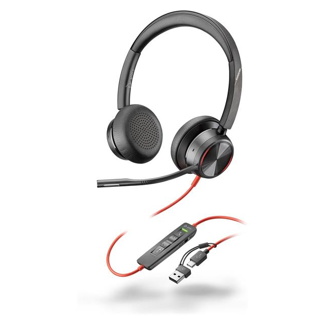 Náhlavná súprava Poly Blackwire 8225 USB-C/A