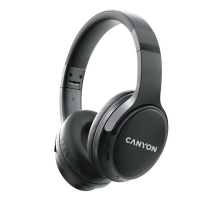Canyon BTHS-4, OnRiff 4 Bluetooth bezdrôtové slúchadlá, 50 hod výdrž, skladacie, čierne
