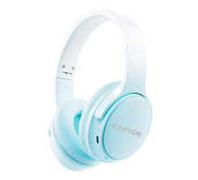 Canyon BTHS-4, OnRiff 4 Bluetooth bezdrôtové slúchadlá, 50 hod výdrž, skladacie, modré