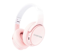 Canyon BTHS-4, OnRiff 4 Bluetooth bezdrôtové slúchadlá, 50 hod výdrž, skladacie, ružové