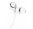 Canyon EPM-01, slúchadlá do uší, pre smartfóny, integrovaný mikrofón a ovládanie, biele