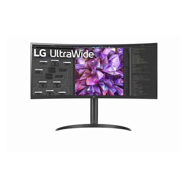 LG 34WQ75C-B 34"W IPS LED 3440x1440 5M:1 5ms 300cd DP 2xHDMI USB-C(90W)