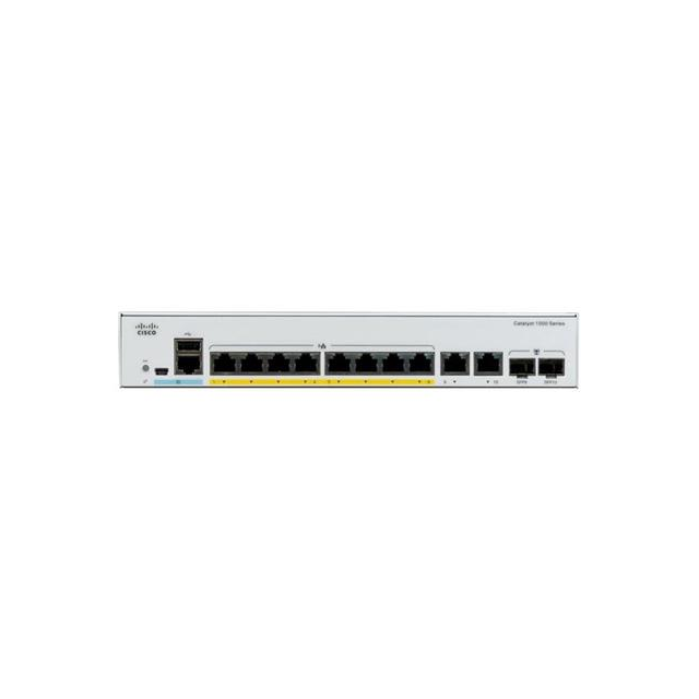 Catalyst 1000 8port GE, Ext PS, 2x1G SFP