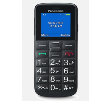 Panasonic KX-TU110EXB mobilní telefon pro seniory - barevný displej, Dual Sim, microSD, černý
