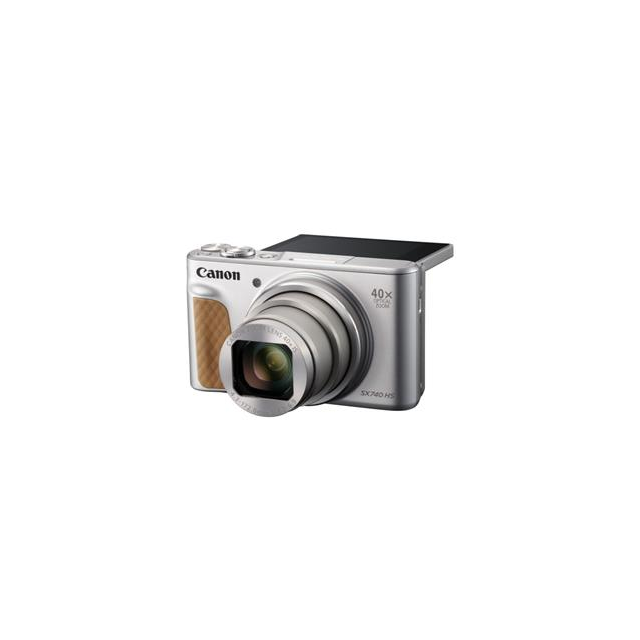 Canon PowerShot SX740HS, Silver - 20MP, 40x zoom, 24-960mm, 4K