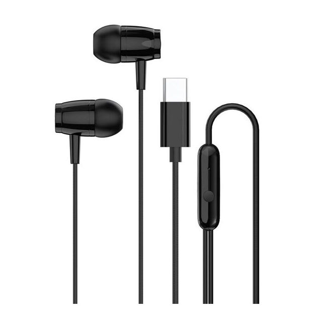 Canyon SEP-5, slúchadlá do uší, integrované ovládanie, hlboké basy, USB-C kábel 1.2m, čierne
