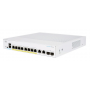 Cisco CBS250-8FP-E-2G (8xGbE,2xGbE/SFP combo,8xPoE+,120W,fanless) - REFRESH