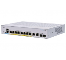 Cisco CBS350-8FP-2G-EU (8xGbE,2xGbE/SFP combo,8xPoE+,120W,fanless) - REFRESH