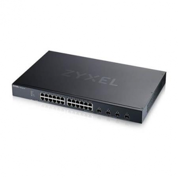 Zyxel XGS1935-28, 28 Port Lite-L3 Smart Managed Switch, 24x Gigabit Copper and 4x 10G SFP+, hybrid