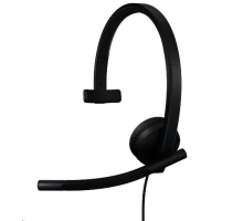Logitech® H570e USB Headset Mono (Teams version) headset - BLACK - USB-A
