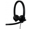 Logitech® H570e USB Headset Stereo (Teams version) headset - BLACK - USB-A