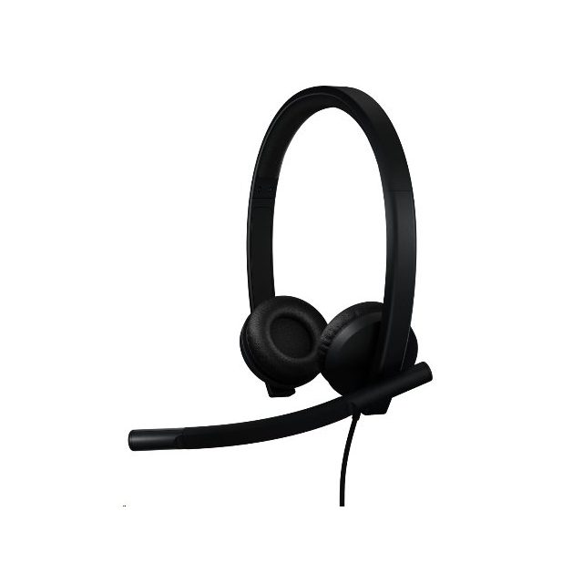 Logitech® H570e USB Headset Stereo (Teams version) headset - BLACK - USB-A