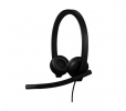 Logitech® H570e USB Headset Stereo (Teams version) headset - BLACK - USB-C