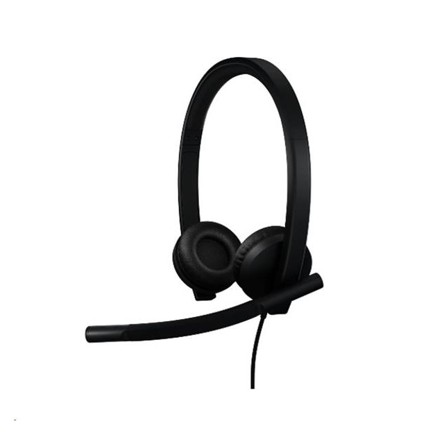 Logitech® H570e USB Headset Stereo (Teams version) headset - BLACK - USB-C