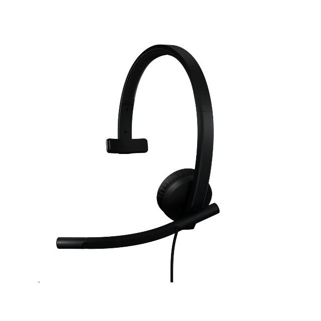 Logitech® H570e USB Headset Mono (Teams version) headset - BLACK - USB-C