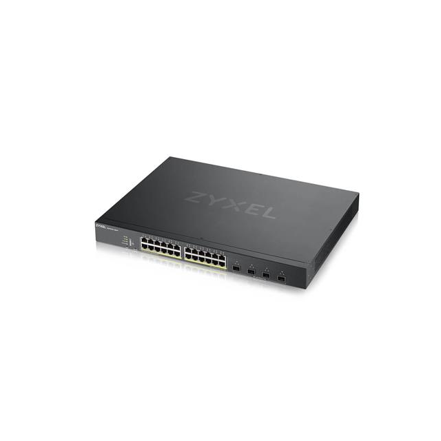 Zyxel XGS1935-28HP, 28 Port Lite-L3 Smart Managed PoE Switch, 24x Gigabit PoE and 4x 10G SFP+,