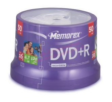 DVD+R Memorex 4,7GB 16x 50pack cake