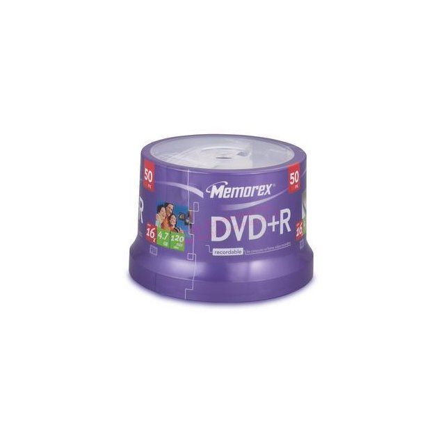 DVD+R Memorex 4,7GB 16x 50pack cake