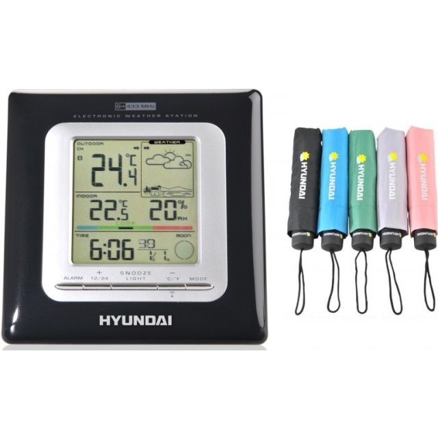 Meteo. stanica Hyundai WSC 2909 cierna