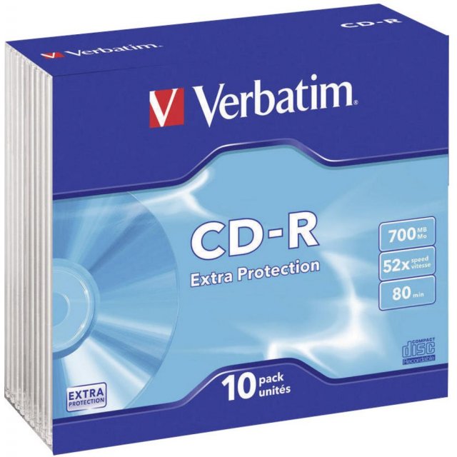 CD-R Verbatim 700 52x 10pack slim