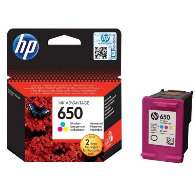 Napln HP 650 Color CZ102AE