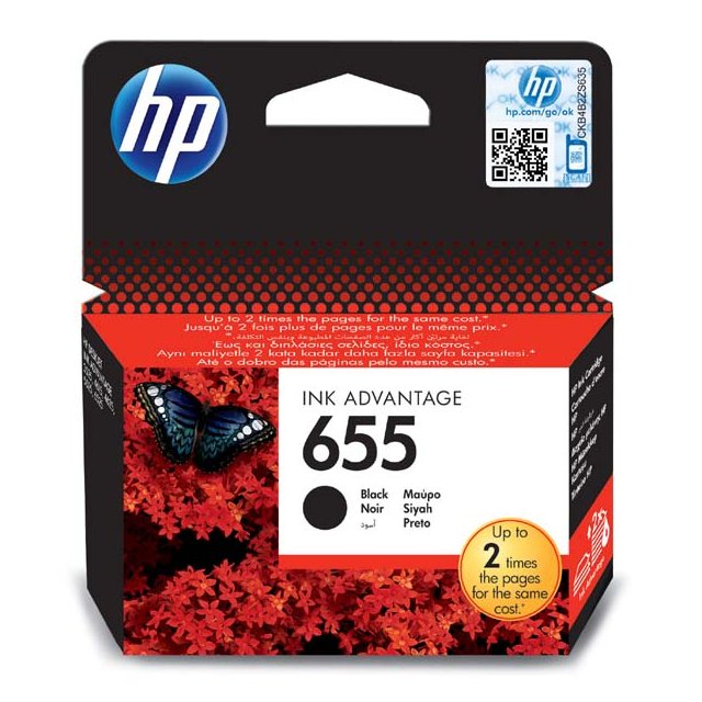 Napln HP 655 BK CZ109AE
