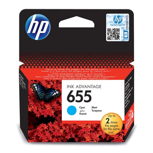 Napln HP 655 CY CZ110AE