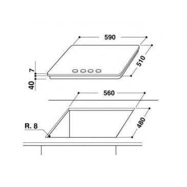 Varná doska plynová Whirlpool GMA 6410 IX