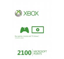 XBox 360 Live SK Points 2100 bodov