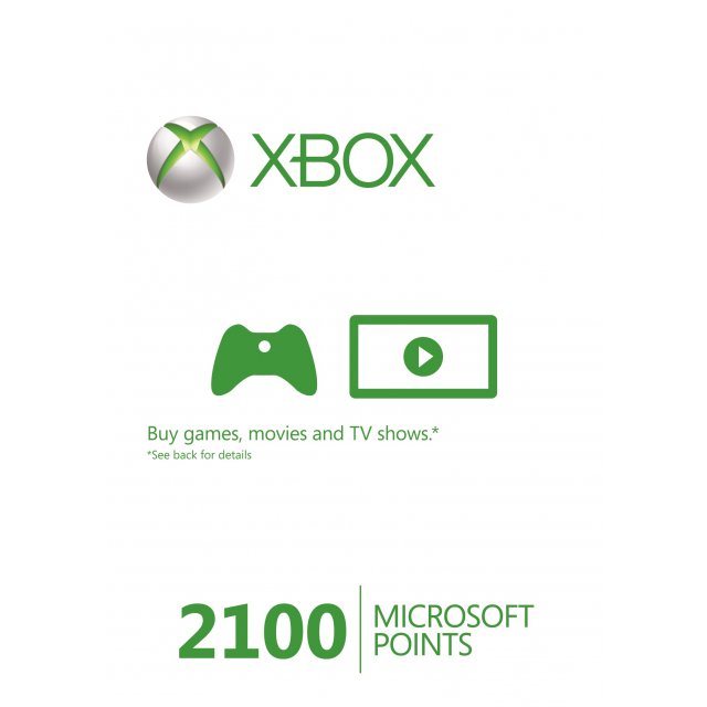 XBox 360 Live SK Points 2100 bodov