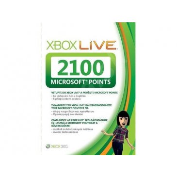 XBox 360 Live SK Points 2100 bodov