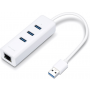 Adapter TP-Link UE330 USB 3.0 to LAN USB Hub 3x