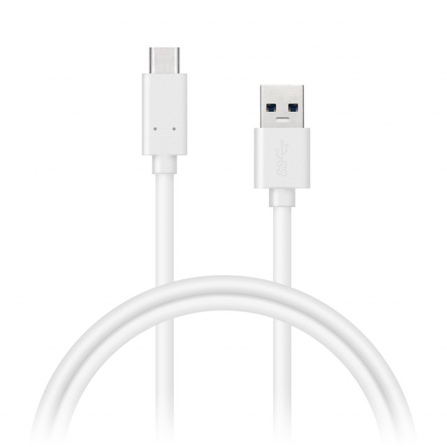 Kabel Connect IT USB-C 1m biely do 3A