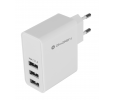 Nabíjačka USB do siete Gogen ACH 300, 3x USB 3,1A biela
