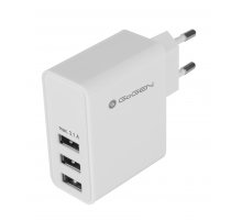 Nabíjačka USB do siete Gogen ACH 300, 3x USB 3,1A biela