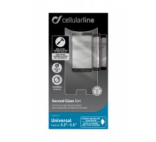 Sklo ochranné CellularLine univerzal Second Glass 5,3`-5,5`