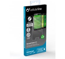 Sklo ochranné CellularLine univerzal Second Glass 4,7`-4,9`