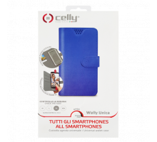Puzdro Celly kniha Wally Unica XL 4,5`-5` modré
