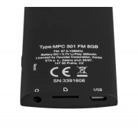 MP3 Hyundai MPC 501 FM 8GB Black