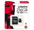 SDXC Micro Kingston 256GB CANVAS class 10 UHS-I Gen 2 + adapter